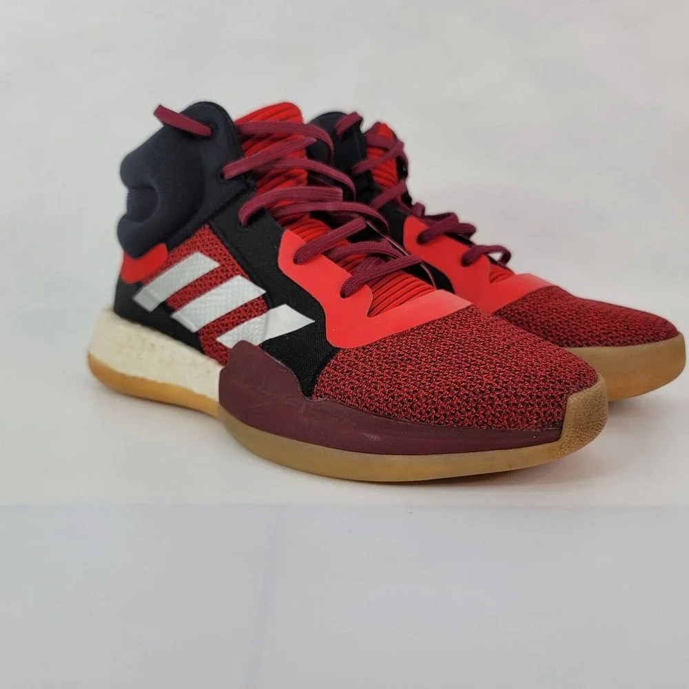 Adidas Marquee Boost J Basketball Shoes Youth / Men 7 BB9319‎ Red Black Gray